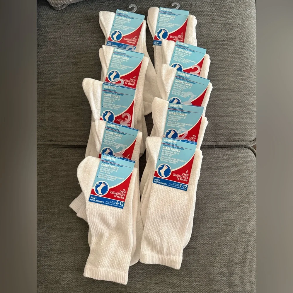 NWT Crew Socks - Snow White/ 10 pairs - Picture 1 of 3